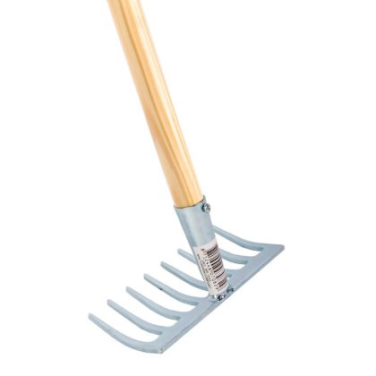 Talen Tools Tuinhark - mini - 75 cm - houten steel - hark