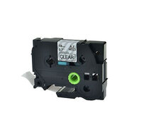 Brother Huismerk Brother TZe-141 Labeltape 18mm Zwart op Transparant