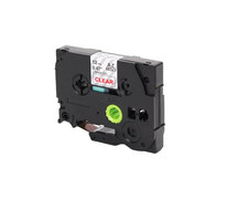 Brother Huismerk Brother TZe-232 Labeltape 12mm Rood op Wit