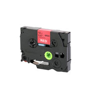 Brother Huismerk Brother TZe-435 Labeltape 12mm Wit op Rood