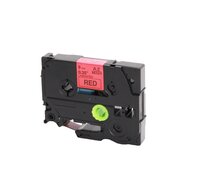 Brother Huismerk Brother TZe-421 Labeltape 9mm Zwart op Rood
