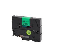 Brother Huismerk Brother TZe-721 Labeltape 9mm Zwart op Groen