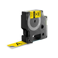 Dymo Huismerk DYMO Rhino 18433/S0718470 Labeltape 19mm Zwart op Geel