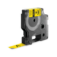 Dymo Huismerk DYMO Rhino 18432/S0718450 Labeltape 12mm Zwart op Geel
