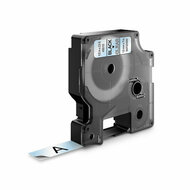 Dymo Huismerk DYMO D1 45010/S0720500 Labeltape 12mm Zwart op Transparant