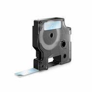 Dymo Huismerk DYMO D1 45020/S0720600 Labeltape 12mm Wit op Transparant