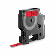 Dymo Huismerk DYMO D1 40917/S0720720 Labeltape 9mm Zwart op Rood