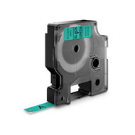 Dymo Huismerk DYMO D1 40919/S0720740 Labeltape 9mm Zwart op Groen
