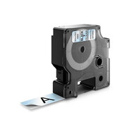 Dymo Huismerk DYMO D1 45800/S0720820 Labeltape 19mm Zwart op Transparant
