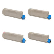OKI Huismerk OKI C5800 / C5900 (43324421-43324424) Toners Multipack (zwart + 3 kleuren)
