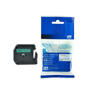 Brother Huismerk Brother M-K731 Labeltape 12mm Zwart op Groen