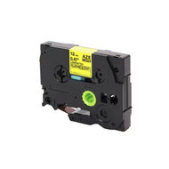 Brother Huismerk Brother TZe-C31 Labeltape 12mm Zwart op Fluoriserend Geel