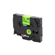 Brother Huismerk Brother TZe-D31 Labeltape 12mm Zwart op Fluoriserend Groen