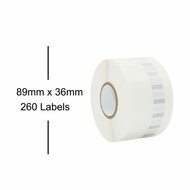 Dymo Huismerk DYMO 99013 / S0722410 Labels Transparant (89x36mm)