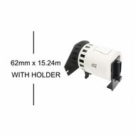 Brother Huismerk Brother DK-22606 Continue Labels Geel (62mm x 15,24m)