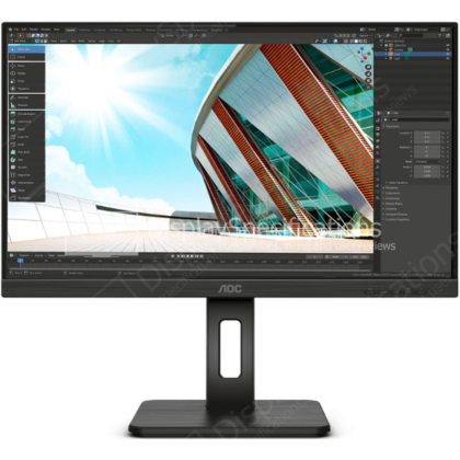 AOC 24P2Q - 24 inch - 1920x1080 - DP - DVI - HDMI - VGA - Zwart