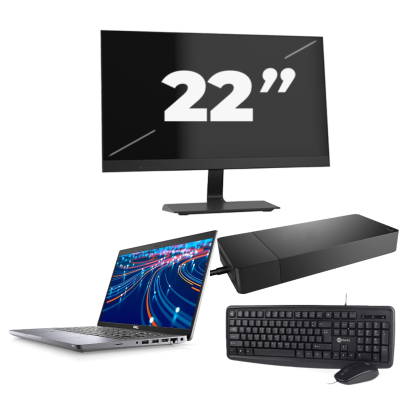 Dell Latitude 5420 - Intel Core i7-11e Generatie - 14 inch - 8GB RAM - 256GB SSD - Windows 11 + 1x 22 inch Monitor
