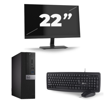 Dell Optiplex 5050 SFF - Intel Core i5-6e Generatie - 8GB RAM - 256GB SSD - Windows 11 + 1x 22 inch Monitor