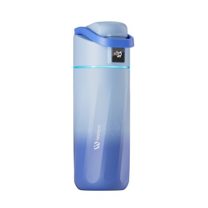 WaterH Boost Kids Slimme Drinkfles 475ml Morpho Blauw - B003-MA-16oz-GBL-NA-WH