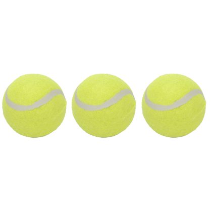 Merkloos 3x stuks tennisballen 6 cm -