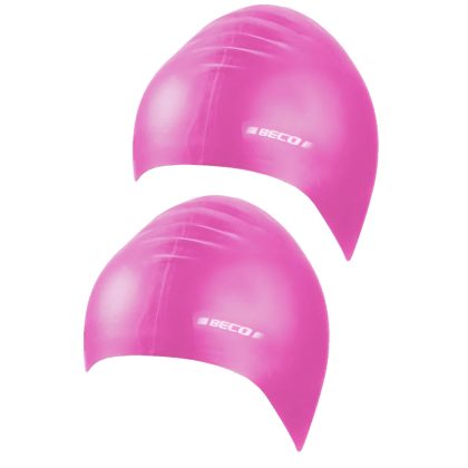 Beco badmuts voor volwassenen - 2x - roze - latex -