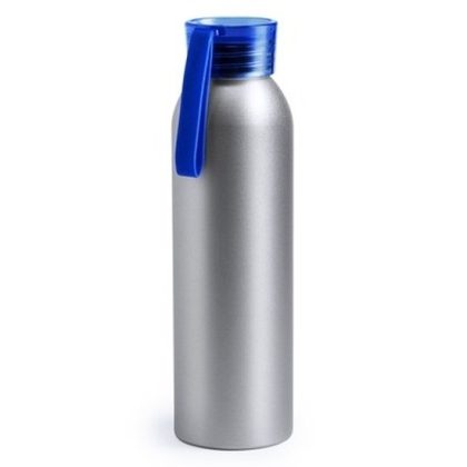 Merkloos Aluminium bidon blauw 650 ml