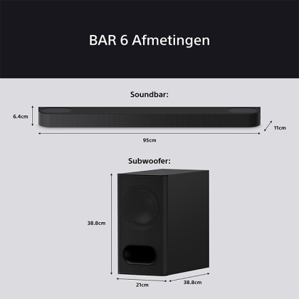 Sony Bravia Theatre Bar met draadloze Subwoofer