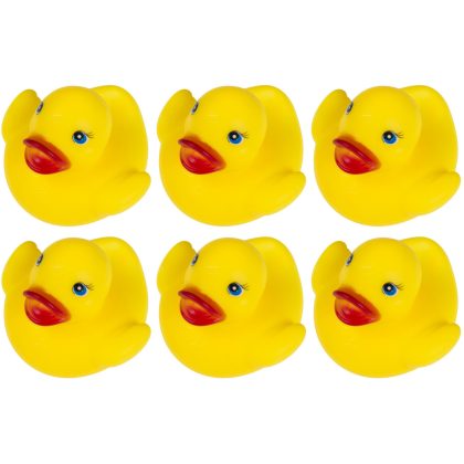 Merkloos 96x Badeendjes geel badspeelgoed 5.5 cm