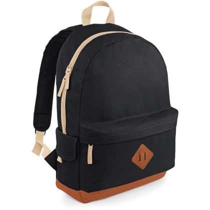 Bagbase Retro stijl zwarte rugtas 18 l