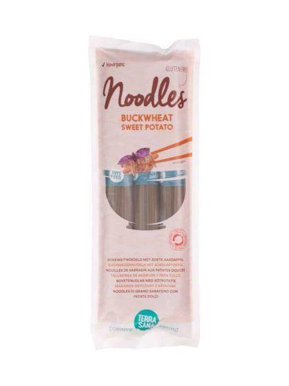 TerraSana Boekweitnoedels met zoete aardappel - 250 gram - Beperkt Houdbaar