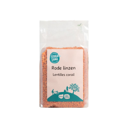 TerraSana Rode linzen - 500 gram - beperkt houdbaar
