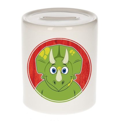 Bellatio Decorations Dinosaurus spaarpot voor kinderen 9 cm