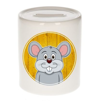 Bellatio Decorations Muizen spaarpot voor kinderen 9 cm