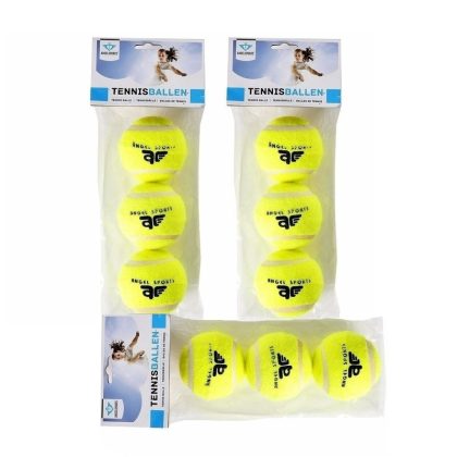 Merkloos Tennisballen setje 9x