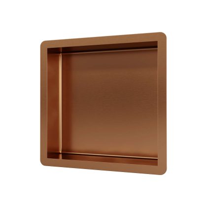 Brauer Inbouwnis Brauer Box Met Flens 30x30cm Roestvrijstaal Koper