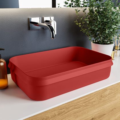 MONDIAZ ARVO Waskom solid surface 55cm kleur Fire / Fire