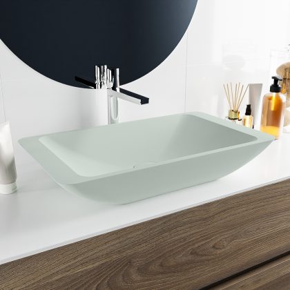 MONDIAZ TOPI Waskom solid surface 60cm kleur Greey / Greey