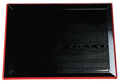 Tokyo Design Studio Zwart Dienblad - Lacquerware - Elegante Stijl - 45 x 33cm