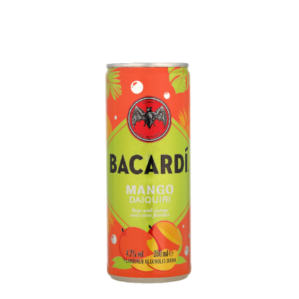 Bacardi Mango Daiquiri NL Logo 0.25 liter Premix