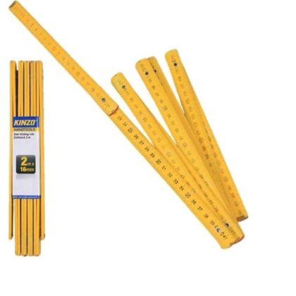 Kinzo Duinstok - 2 meter - meetgereedschap - 16 mm - hout
