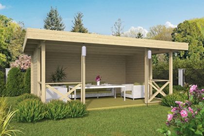 Tuindeco Konstantin prieel 500x350 cm 40 mm vuren blank