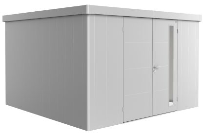 Biohort Neo 4D metalen tuinhuis+B99:B133 zilver 348x348 cm