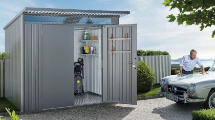 Biohort AvantGarde A7 metalen berging 260x260x218 cm met dubbele deur