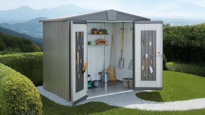 Biohort Europa 2A metalen tuinhuis 244x84x203 cm