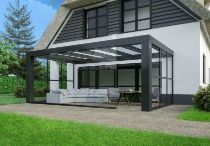 Verasol Cube aluminium veranda 400x300 cm glasdak