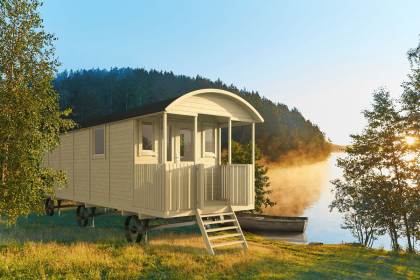 Tuindeco Jimmy Circuswagen met veranda 840x240 cm