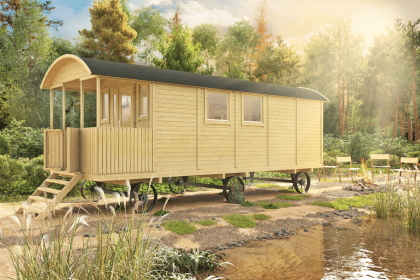Tuindeco Kathleen Circuswagen 19mm vuren onbehandeld 720 x 240 cm excl. onderstel