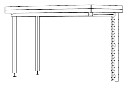 Tuindeco Vurenhout aanbouwveranda 453,2x187,5 cm - SALE02022