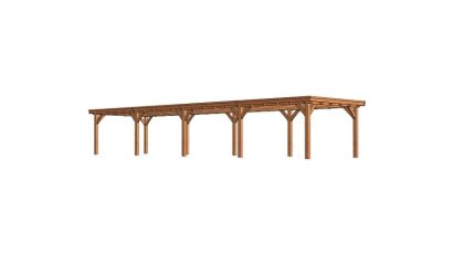 Trendhout Overkapping Siena 1470x415 cm - Combinatie 1