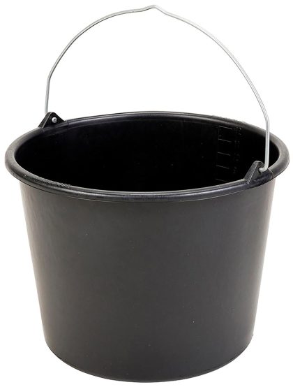 Merkloos Emmer 12 liter, zwart